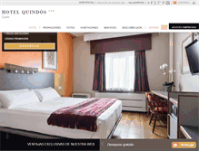 Tablet Screenshot of hotelquindos.com